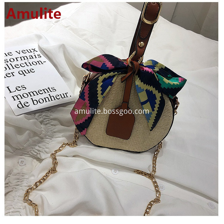 Women straw bag handbag