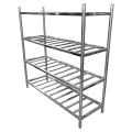 Stainless Steel Ladder Type Four Layers Storage Rack