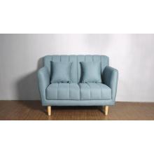 Modern Furniture Fabric Velvet Blue Single Sofa