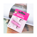 Barrette à cheveux en plastique rose pour filles