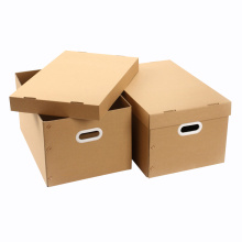 Customzied Caja de papel corrugado de almacenamiento doméstico con soporte