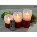 Color Changing LED Candle Red Color
