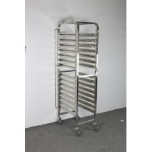 Commerce stainless steel single-line tray trolley