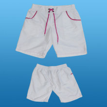 Yj-3018 Mulheres Meninas Ladies White Shorts Calças curtas para as Mulheres