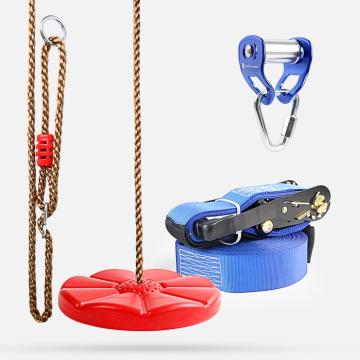 Ninja Slider Pulley Including Slackline and Plastic Wheel