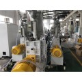 Plastic pipes production with two extruders