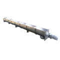 Inclined Stainless Steel Screw Conveyor With Feed Hopper