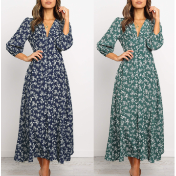 women long printed casual dress