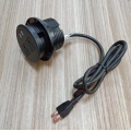 Black Round USB Charger for Office