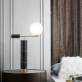 LEDER Black Ball Lampe de table