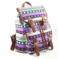 bunte Druck Canvas Rucksack Tasche