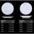 Transparent Dinnerware Glass Round Soup Plates