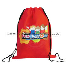 Meninas Promocionais baratos impermeável à prova de água Nylon Kids Drawstring Swim Bag