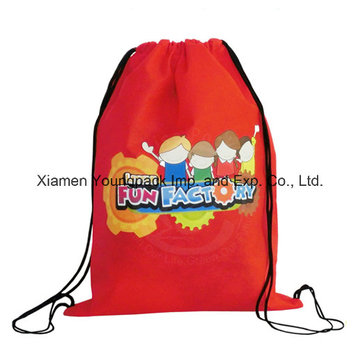 Meninas Promocionais baratos impermeável à prova de água Nylon Kids Drawstring Swim Bag