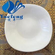 Heat resistant opal glassware soup plate