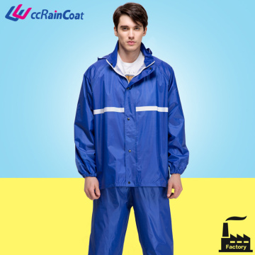 motor double layer rain waterproof jacket with pant polyester Euorpean quality