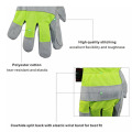 Gauge Polyester Fiberglass PU Coating Cut Resistant Gloves