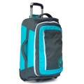 Grey Blue Lightweight Travel Duffle Bag with Wheels