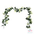 Artificial garden fence hanging plants flower rose