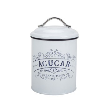 White Coffee Tea Sugar Canister Set