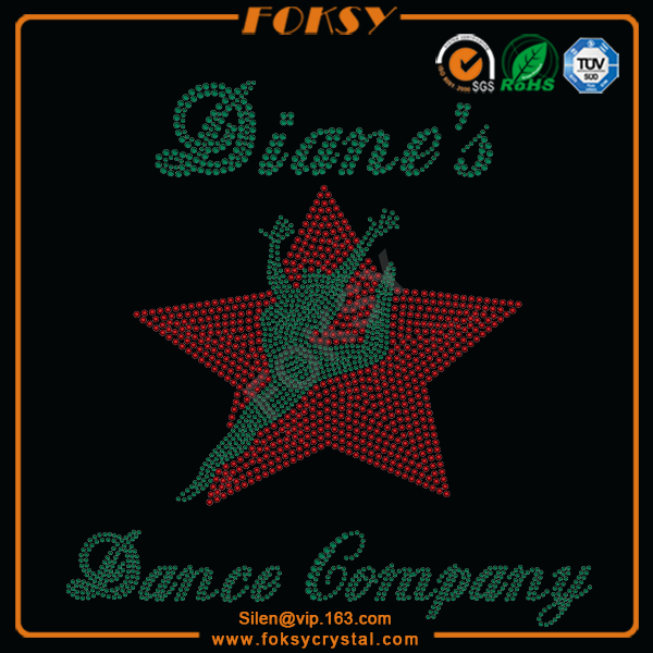 dance rhinestone transfer