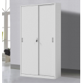 Archivador de puerta corrediza de metal alto blanco