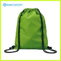 Promocional Logotipo Impresso Nylon Drawstring Backpack