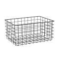 Large size rectangle metal iron kitchen wire display basket for home storage