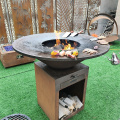 Rusty Corten Barbecue Charcoal BBQ Grills