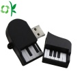 Funda protectora de polvo con forma de piano USB lindo para silicona