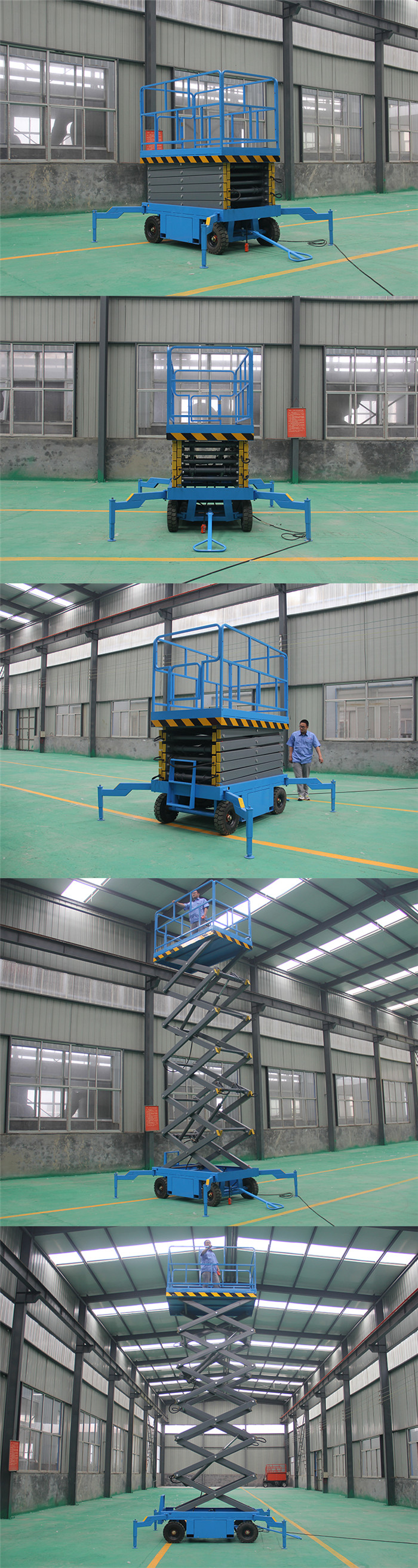 300kg 6m Mobile Scissor Lift Platform