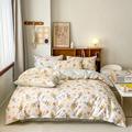 Cotton Sateen Hotel Home Bed Sheets Bedding Set