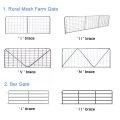 Welded Mesh Steel Farm fence with N brace