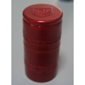 Embossed printed screwcaps seasoning