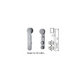 Stainless Steel Crescent Sliding Shower Door Kits