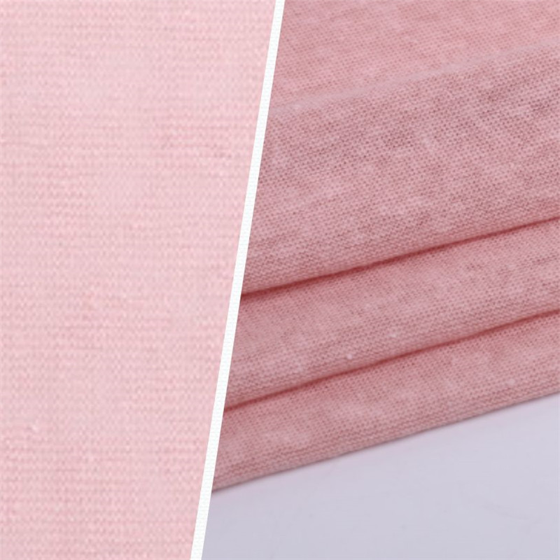 Breathable Knitted Coarse Jersey Linen Clothing Fabric (3)