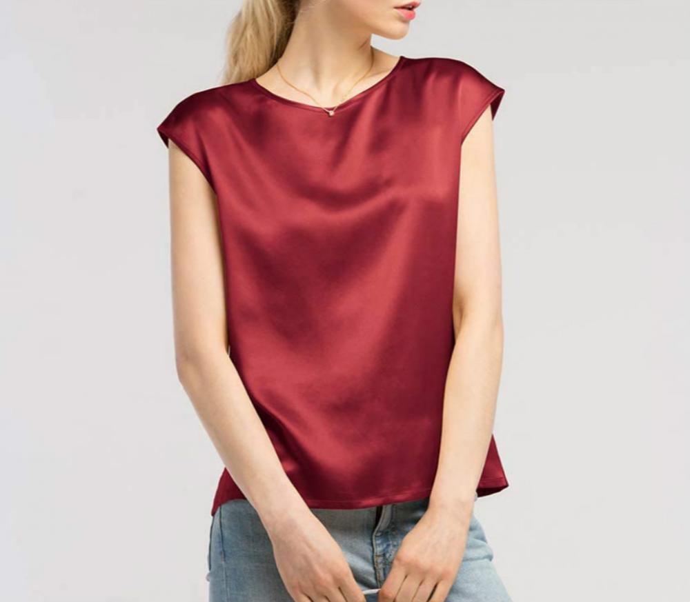 Red Silk Tops