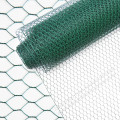 Rede de arame hexagonal revestida de PVC verde