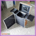 Сильный Золотой цвет ABS поверхности профессиональной Rolling Makeup Artist Case (SATCMC023)