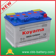 DIN58024 - 12V 80ah China Origin Dry Charged Battery