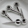 Sparking Electroplate Rivet Stub Taper Beads Pendants For Jewelry Accessories