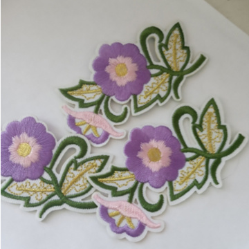 Patch de couture de vêtements de broderie spéciale de fleurs