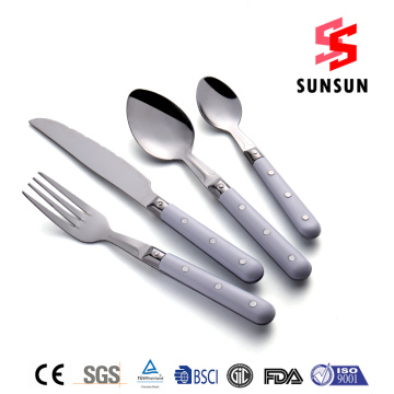 18/0 Walmart Plastic Handle Cutlery Sets