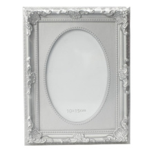 Fashion Silver 4"X6" Plastic Photo Frame