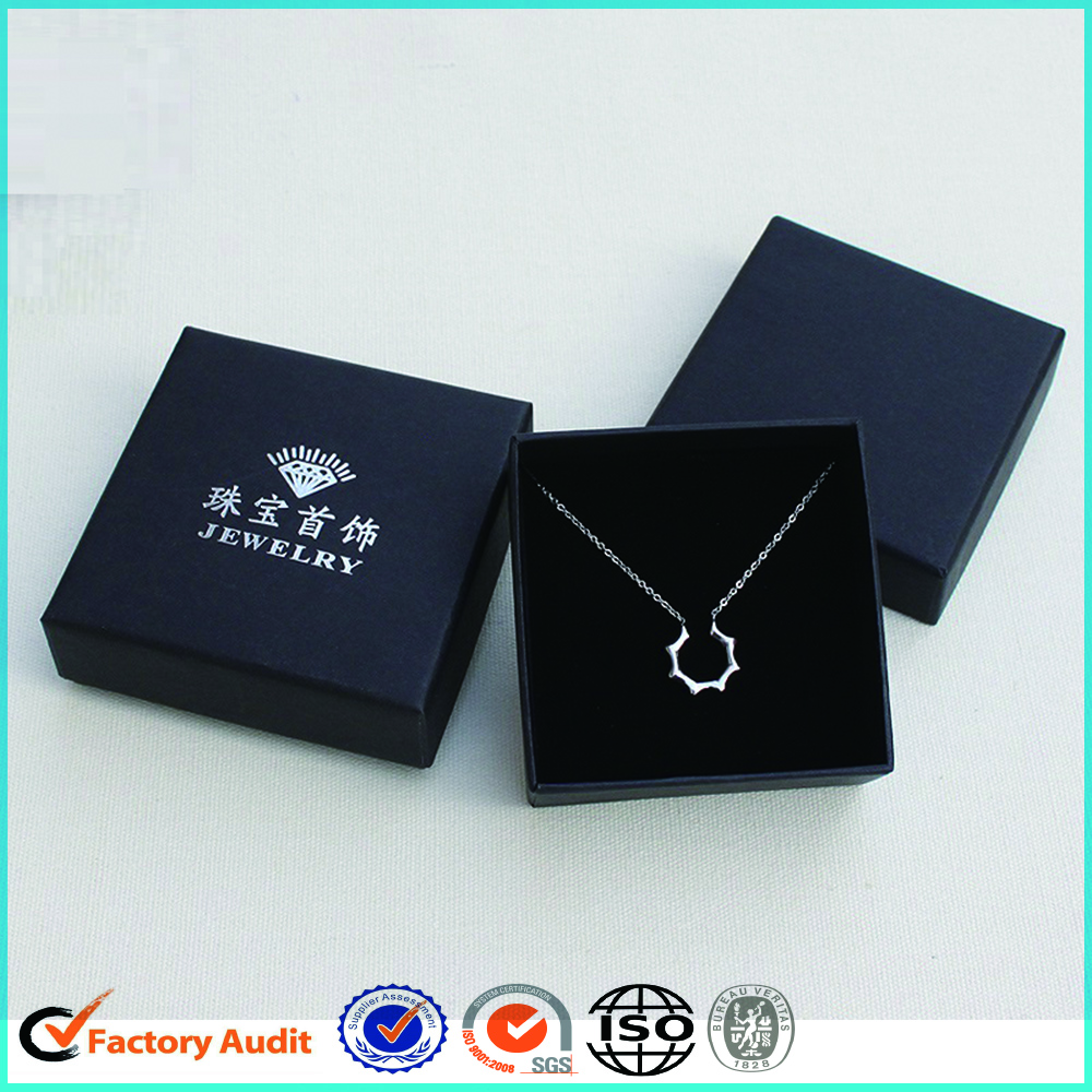 Black Jewelry Set Box Packaging 