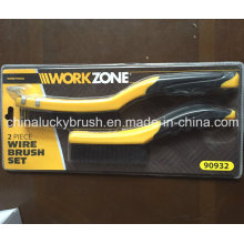 2 Piece Wire Hand Tools Set Brush