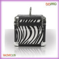 Pequeñas cajas de metal Zebra Pattern para el maquillaje (SACMC139)