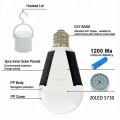 E27 Ampoule solaire à LED rechargeable