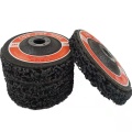 Disque de bande de roue abrasives noires de 5 pouces pour le polissage