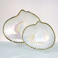 ATO Shell shaped decorative glass plate Seashell plate